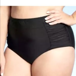 Mona-Sol 24-26 W black swimwear bottoms